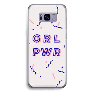 CaseCompany GRL PWR: Samsung Galaxy S8 Plus Transparant Hoesje