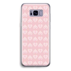 CaseCompany Ass 'n Titties: Samsung Galaxy S8 Plus Transparant Hoesje