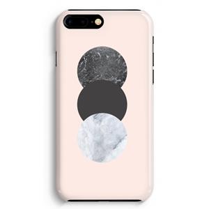 CaseCompany Marmeren cirkels: iPhone 8 Plus Volledig Geprint Hoesje