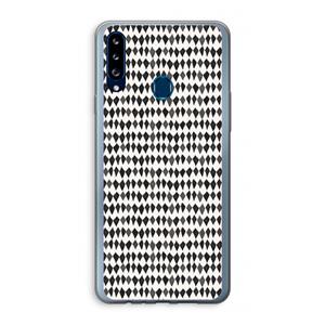 CaseCompany Crazy shapes: Samsung Galaxy A20s Transparant Hoesje