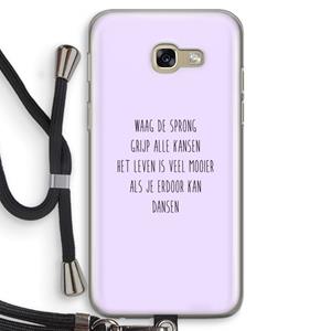 CaseCompany Sprong: Samsung Galaxy A5 (2017) Transparant Hoesje met koord