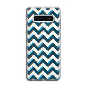 CaseCompany Onderbroken lijn: Samsung Galaxy S10 4G Transparant Hoesje
