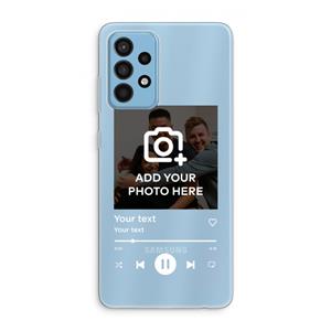 CaseCompany Music Player: Samsung Galaxy A52 Transparant Hoesje