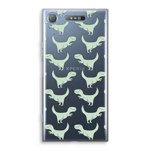 CaseCompany Dinos: Sony Xperia XZ1 Transparant Hoesje