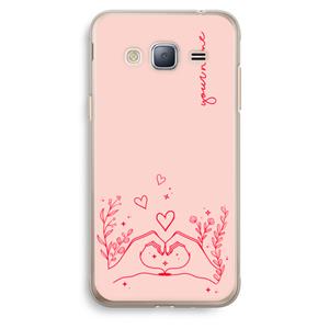 CaseCompany Love is in the air: Samsung Galaxy J3 (2016) Transparant Hoesje