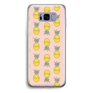 CaseCompany Ananas: Samsung Galaxy S8 Plus Transparant Hoesje