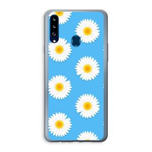CaseCompany Margrietjes: Samsung Galaxy A20s Transparant Hoesje