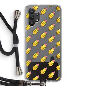 CaseCompany Waterijsjes: Samsung Galaxy A32 5G Transparant Hoesje met koord
