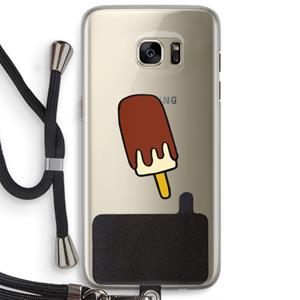 CaseCompany Frisco: Samsung Galaxy S7 Edge Transparant Hoesje met koord