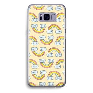 CaseCompany Regenboog: Samsung Galaxy S8 Plus Transparant Hoesje