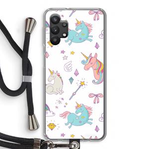 CaseCompany Fantasiewereld: Samsung Galaxy A32 5G Transparant Hoesje met koord