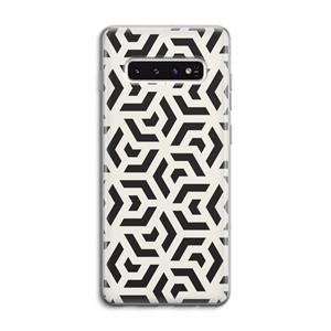 CaseCompany Crazy pattern: Samsung Galaxy S10 4G Transparant Hoesje