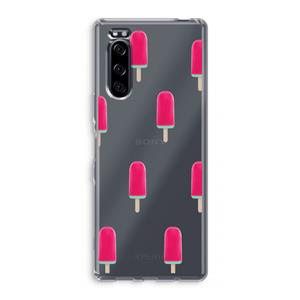 CaseCompany Waterijsje: Sony Xperia 5 Transparant Hoesje