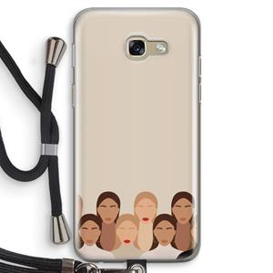 CaseCompany Girls girls girls: Samsung Galaxy A5 (2017) Transparant Hoesje met koord