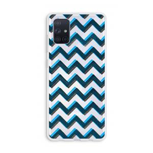 CaseCompany Onderbroken lijn: Galaxy A71 Transparant Hoesje