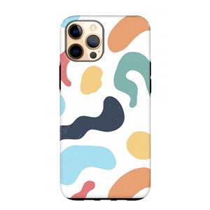 CaseCompany Memphis Shapes Blue: iPhone 12 Pro Max Tough Case