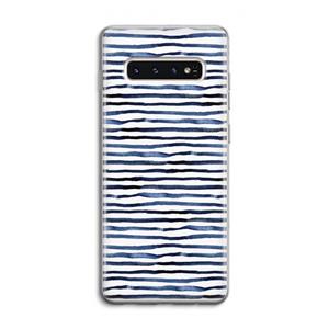 CaseCompany Verrassende lijnen: Samsung Galaxy S10 4G Transparant Hoesje