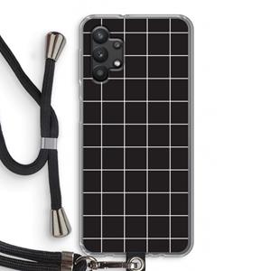 CaseCompany Rooster 2: Samsung Galaxy A32 5G Transparant Hoesje met koord