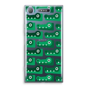 CaseCompany Crocs: Sony Xperia XZ1 Transparant Hoesje