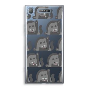 CaseCompany Cats: Sony Xperia XZ1 Transparant Hoesje