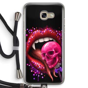 CaseCompany Dodelijk zoet: Samsung Galaxy A5 (2017) Transparant Hoesje met koord