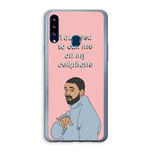 CaseCompany Hotline bling: Samsung Galaxy A20s Transparant Hoesje