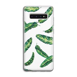 CaseCompany Lange bladeren: Samsung Galaxy S10 4G Transparant Hoesje