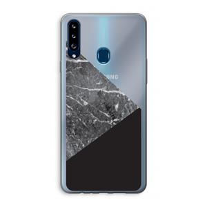 CaseCompany Combinatie marmer: Samsung Galaxy A20s Transparant Hoesje