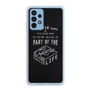 CaseCompany Life: Samsung Galaxy A52 Transparant Hoesje