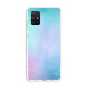 CaseCompany mist pastel: Galaxy A71 Transparant Hoesje