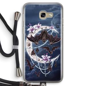 CaseCompany Vleermuizen Maan: Samsung Galaxy A5 (2017) Transparant Hoesje met koord