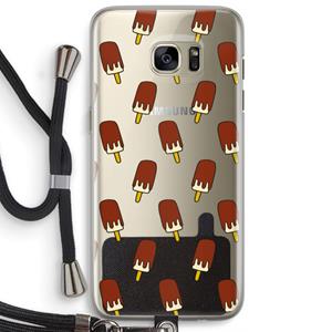 CaseCompany Yummy: Samsung Galaxy S7 Edge Transparant Hoesje met koord