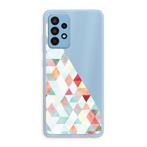 CaseCompany Gekleurde driehoekjes pastel: Samsung Galaxy A52 Transparant Hoesje
