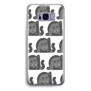 CaseCompany Cats: Samsung Galaxy S8 Plus Transparant Hoesje