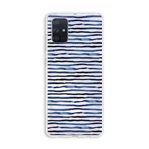 CaseCompany Verrassende lijnen: Galaxy A71 Transparant Hoesje