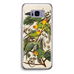 CaseCompany Carolinaparkiet: Samsung Galaxy S8 Plus Transparant Hoesje