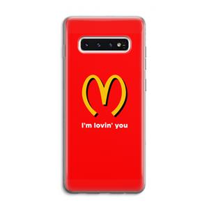 CaseCompany I'm lovin' you: Samsung Galaxy S10 4G Transparant Hoesje