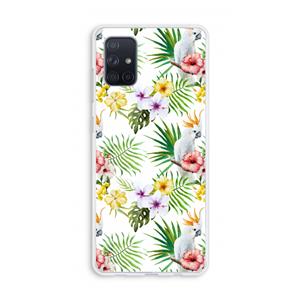 CaseCompany Gele kuif: Galaxy A71 Transparant Hoesje