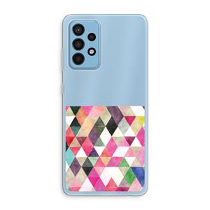 CaseCompany Gekleurde driehoekjes: Samsung Galaxy A52 Transparant Hoesje