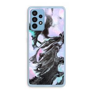 CaseCompany Pastel zwart: Samsung Galaxy A52 Transparant Hoesje