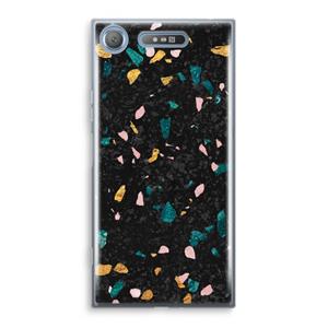 CaseCompany Terrazzo N°10: Sony Xperia XZ1 Transparant Hoesje