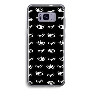 CaseCompany Eye pattern #3: Samsung Galaxy S8 Plus Transparant Hoesje