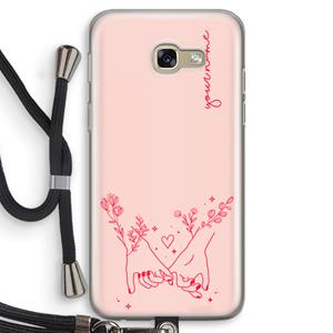 CaseCompany Best Friends: Samsung Galaxy A5 (2017) Transparant Hoesje met koord
