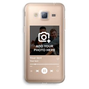 CaseCompany Music Player: Samsung Galaxy J3 (2016) Transparant Hoesje