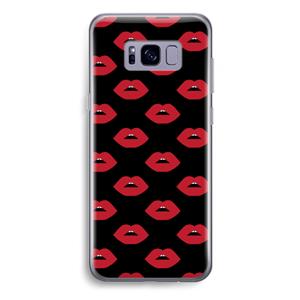 CaseCompany Lips: Samsung Galaxy S8 Plus Transparant Hoesje