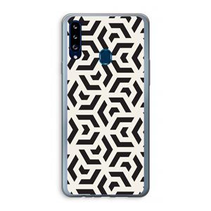 CaseCompany Crazy pattern: Samsung Galaxy A20s Transparant Hoesje