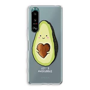 CaseCompany Avocuddle: Sony Xperia 5 III Transparant Hoesje