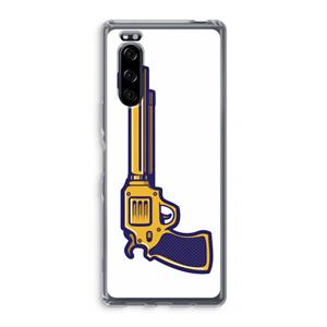 CaseCompany Pew Pew Pew: Sony Xperia 5 Transparant Hoesje