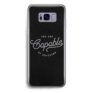 CaseCompany Capable: Samsung Galaxy S8 Plus Transparant Hoesje