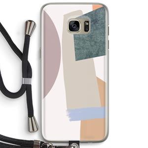 CaseCompany Lindo: Samsung Galaxy S7 Edge Transparant Hoesje met koord